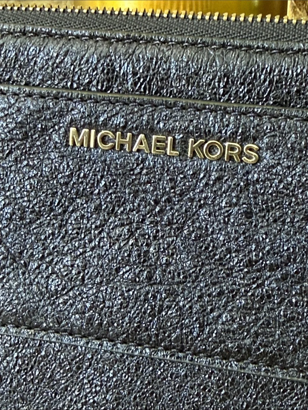 Michael Kors Admiral Blue Metallic Wristlet Clutch